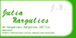 julia margulies business card